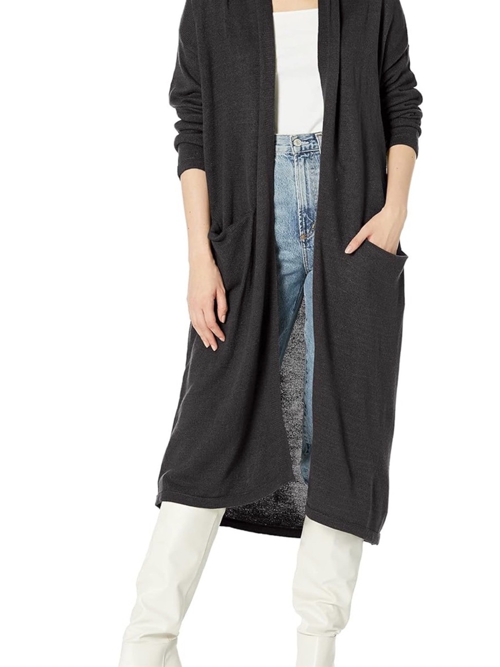 NWT Calvin Klein Jeans Black Long Sweater Cardigan M